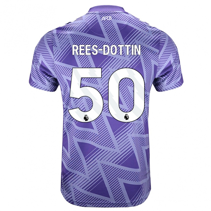 גברים כדורגל Remy Rees-Dottin #50 ורוד בהיר מאוד לבן הרחק ג'רזי 2026/27