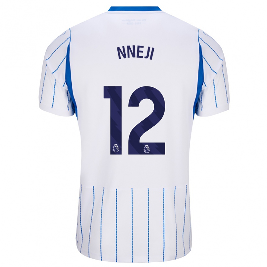 גברים כדורגל Daniel Nneji #12 כחול דודוד לבן הרחק ג'רזי 2026/27