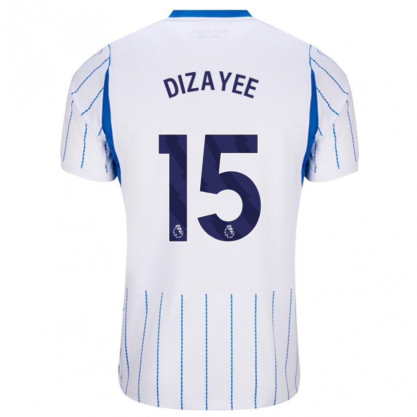 גברים כדורגל Lolan Dizayee #15 כחול דודוד לבן הרחק ג'רזי 2026/27
