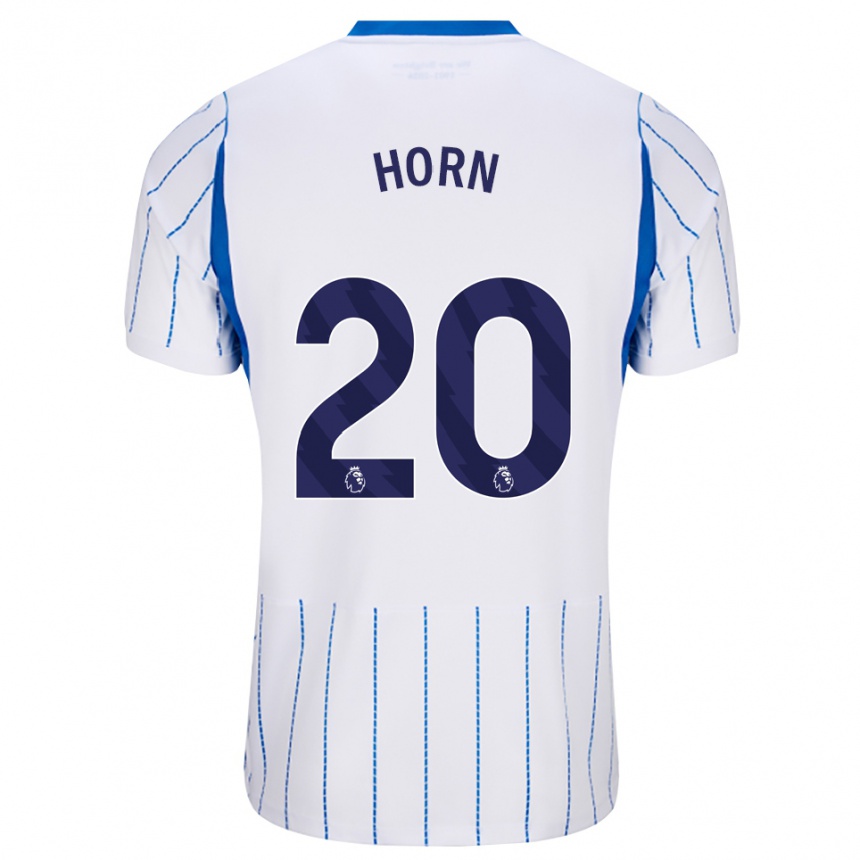 גברים כדורגל Stanley Horn #20 כחול דודוד לבן הרחק ג'רזי 2026/27