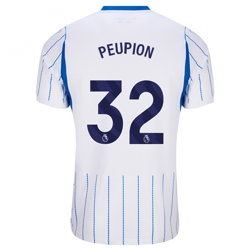 גברים כדורגל Cameron Peupion #32 כחול דודוד לבן הרחק ג'רזי 2026/27
