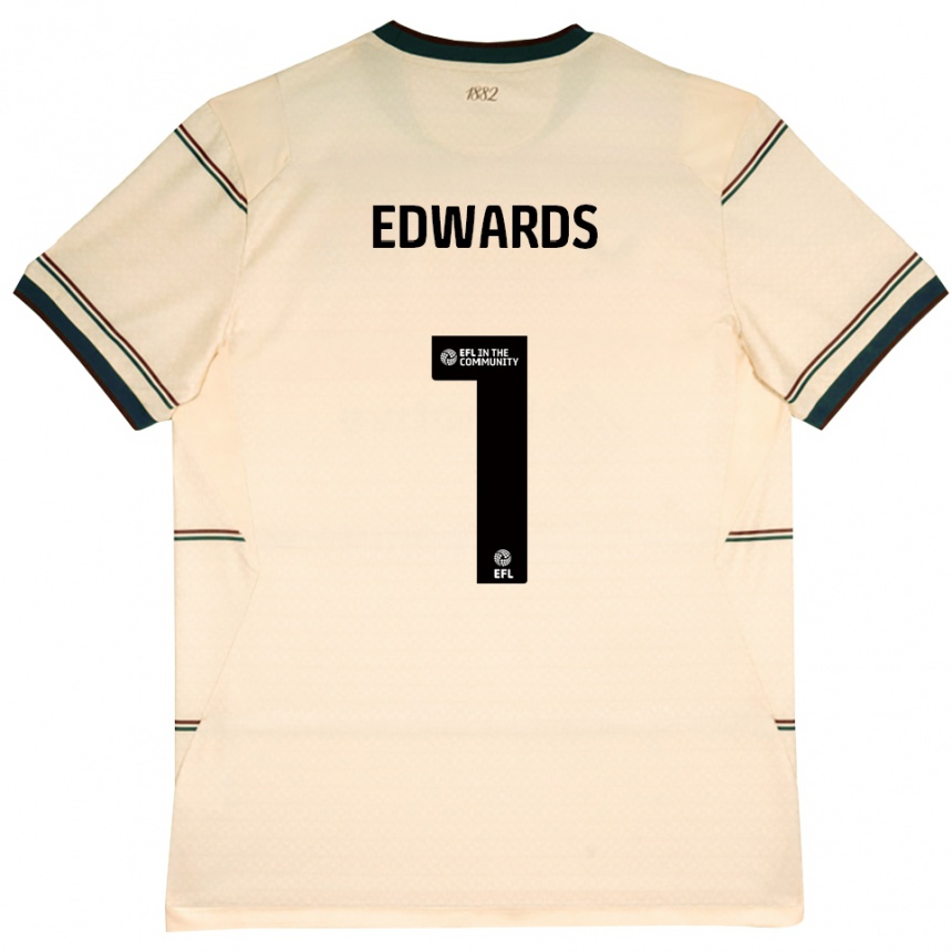 גברים כדורגל Connor Edwards #1 בז' בורדו הרחק ג'רזי 2026/27 גברים כדורגל Connor Edwards #1 בז' בורדו הרחק ג'רזי 2026/27