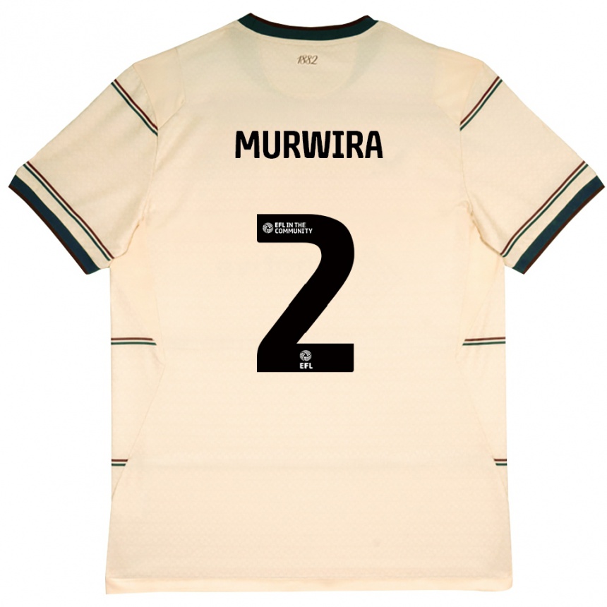 גברים כדורגל Tadi Murwira #2 בז' בורדו הרחק ג'רזי 2026/27