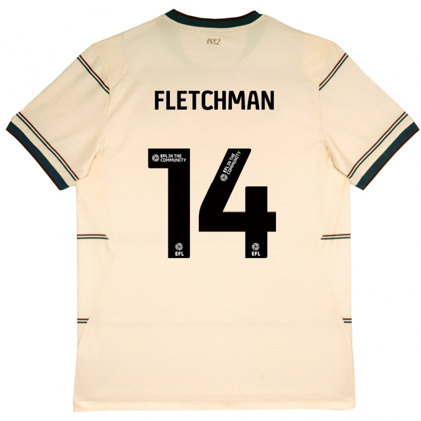 גברים כדורגל Diandro Fletchman #14 בז' בורדו הרחק ג'רזי 2026/27