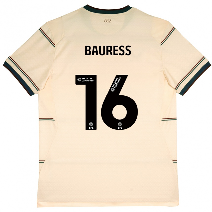 גברים כדורגל Joe Bauress #16 בז' בורדו הרחק ג'רזי 2026/27
