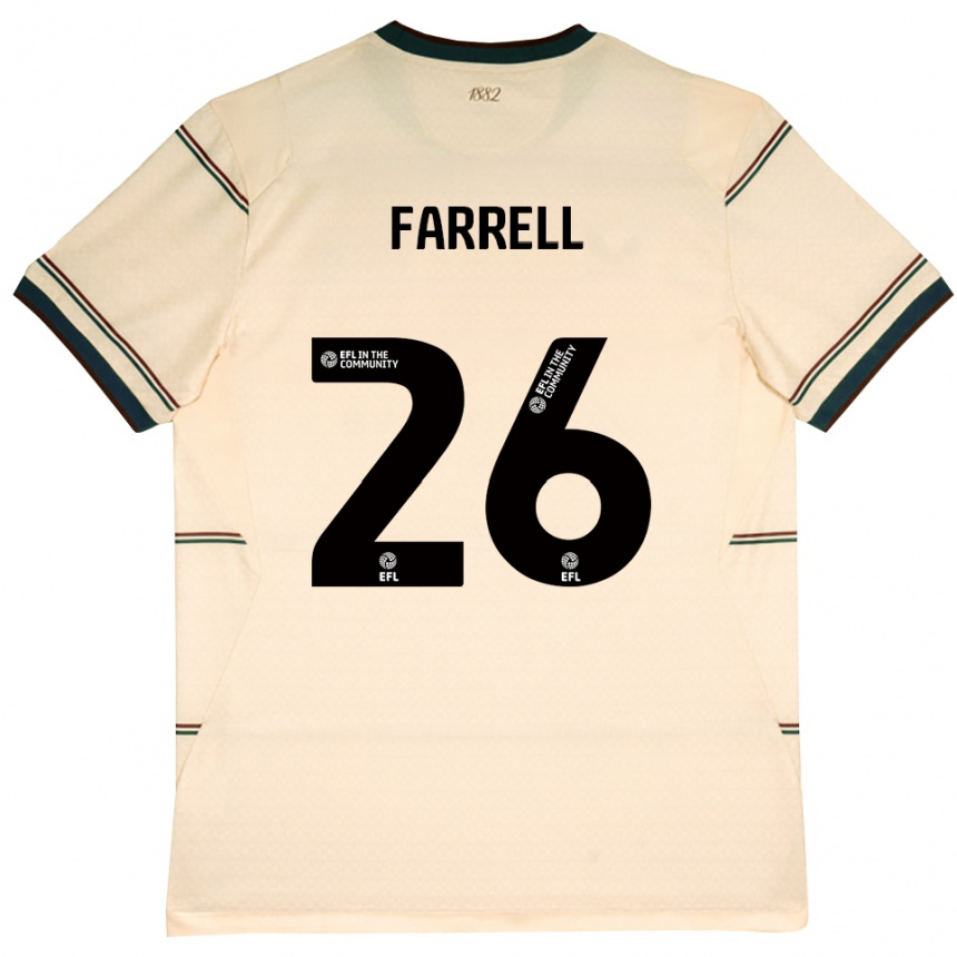 גברים כדורגל Lucy Farrell #26 בז' בורדו הרחק ג'רזי 2026/27