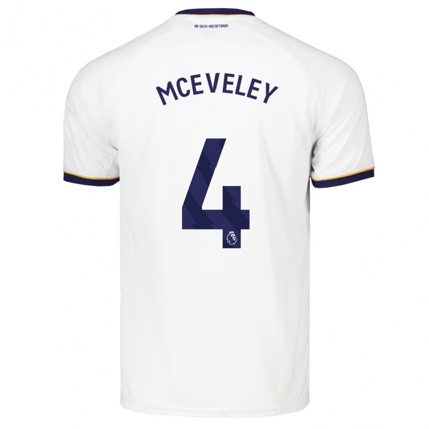 גברים כדורגל Harlow Mceveley #4 כחול חצות לבן צהוב הרחק ג'רזי 2026/27