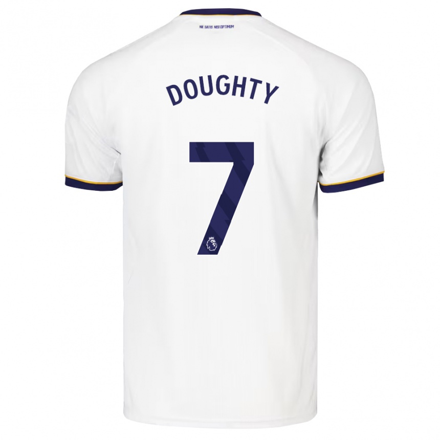 גברים כדורגל Jake Doughty #7 כחול חצות לבן צהוב הרחק ג'רזי 2026/27