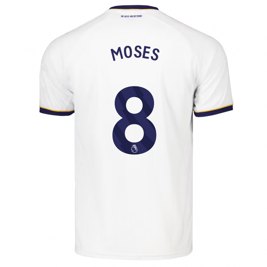 גברים כדורגל Amari Moses #8 כחול חצות לבן צהוב הרחק ג'רזי 2026/27