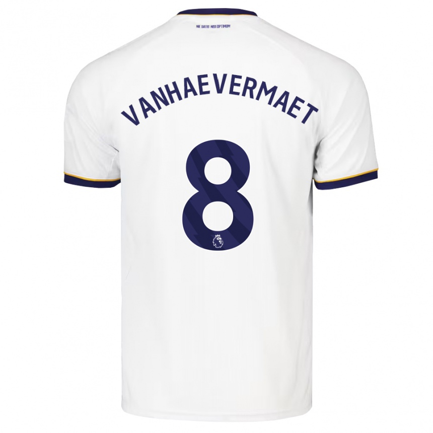 גברים כדורגל Justine Vanhaevermaet #8 כחול חצות לבן צהוב הרחק ג'רזי 2026/27