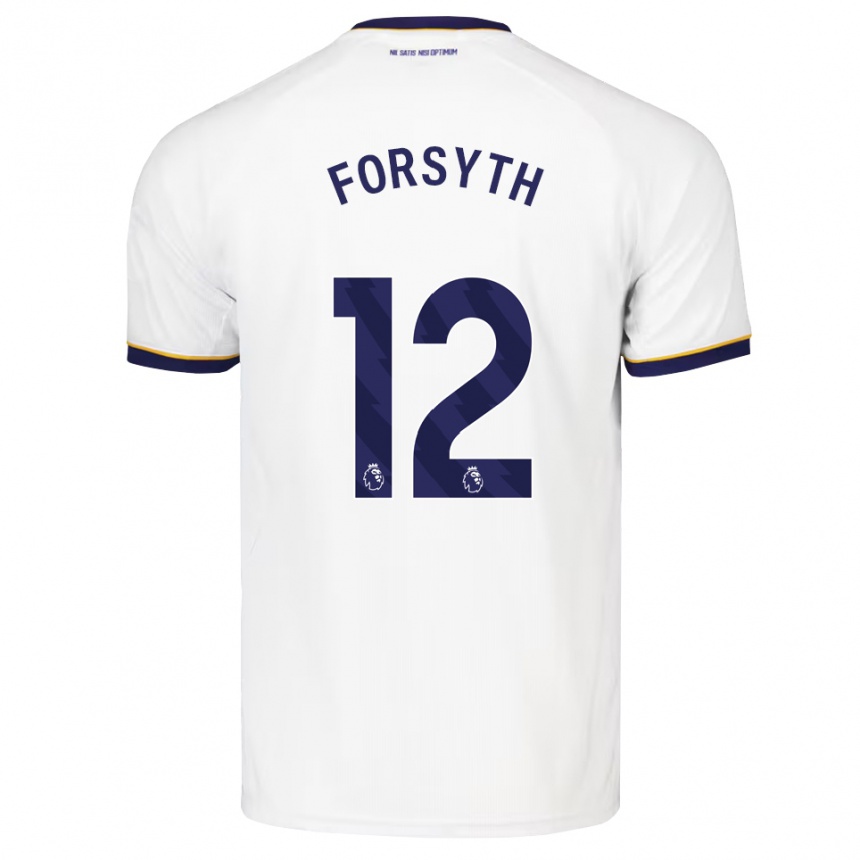 גברים כדורגל Luke Forsyth #12 כחול חצות לבן צהוב הרחק ג'רזי 2026/27