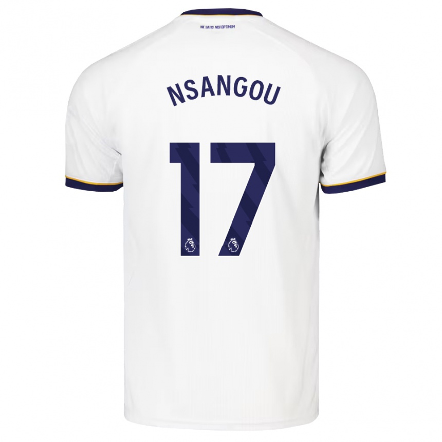 גברים כדורגל Jonathan Nsangou #17 כחול חצות לבן צהוב הרחק ג'רזי 2026/27