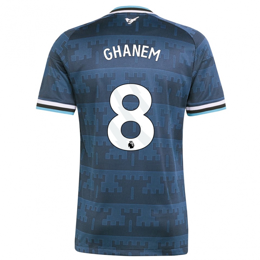 גברים כדורגל Muawiya Ghanem #8 צהוב שחור כחול הרחק ג'רזי 2026/27