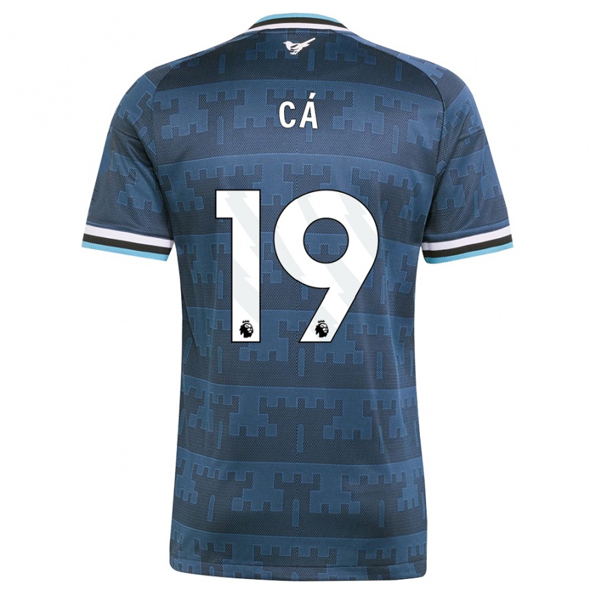 גברים כדורגל Afner Cá #19 צהוב שחור כחול הרחק ג'רזי 2026/27