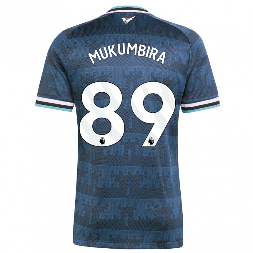 גברים כדורגל Leon Mukumbira #89 צהוב שחור כחול הרחק ג'רזי 2026/27