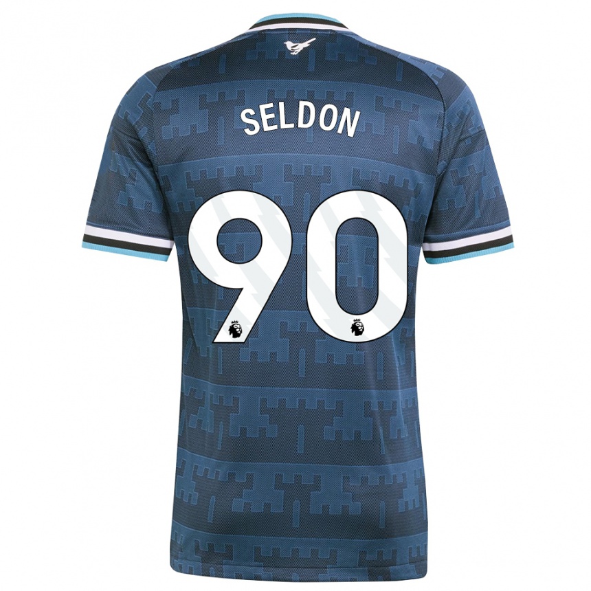 גברים כדורגל Alfie Seldon #90 צהוב שחור כחול הרחק ג'רזי 2026/27