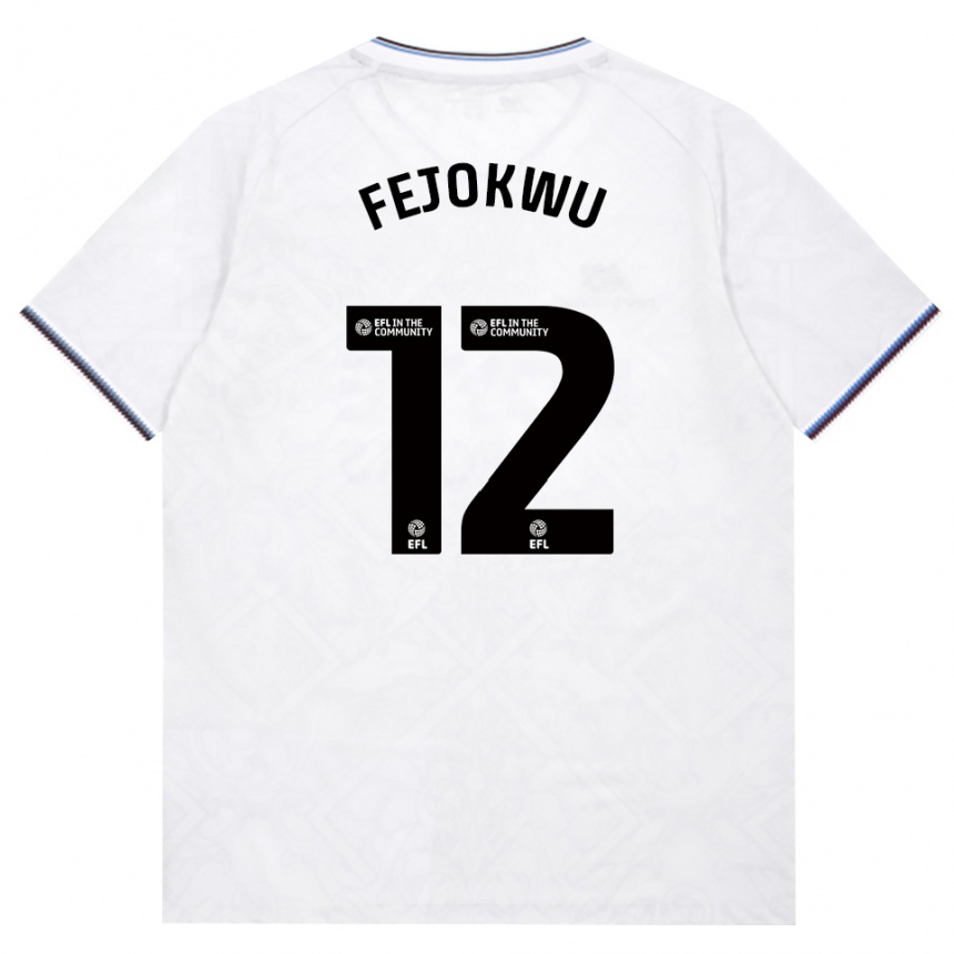 גברים כדורגל Emmanuel Fejokwu #12 בורדו לבן הרחק ג'רזי 2026/27 גברים כדורגל Emmanuel Fejokwu #12 בורדו לבן הרחק ג'רזי 2026/27
