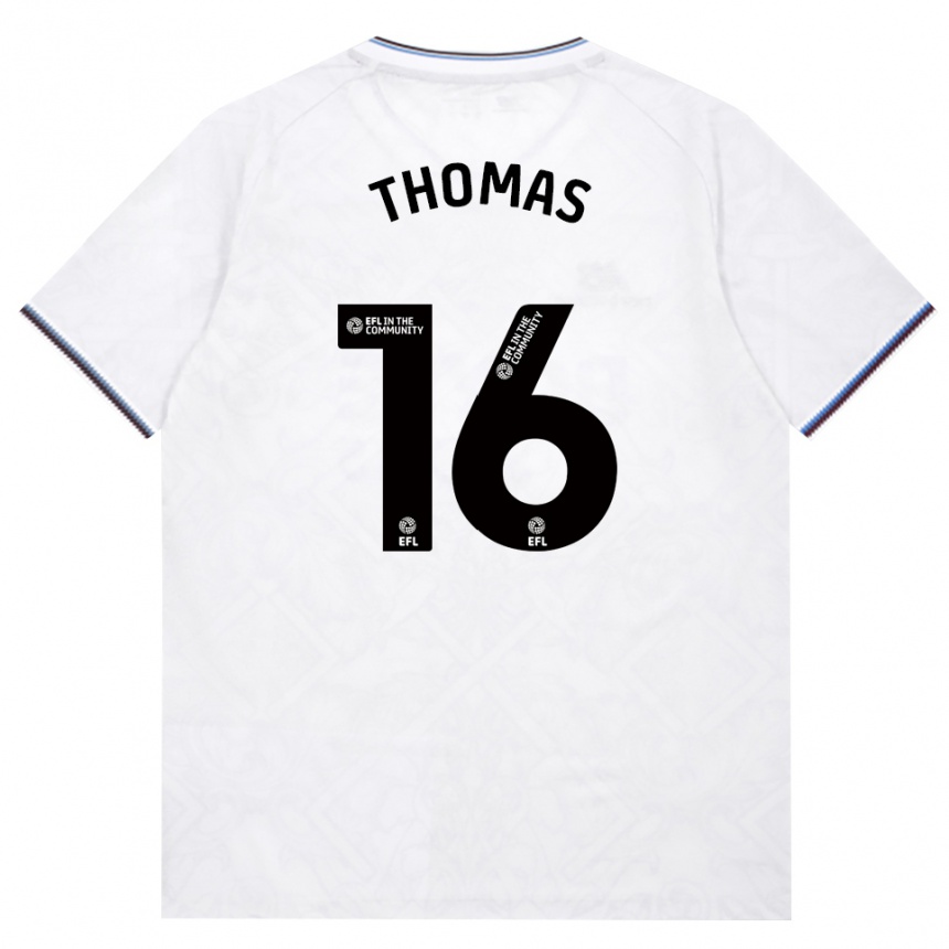 גברים כדורגל Isaac Thomas #16 בורדו לבן הרחק ג'רזי 2026/27