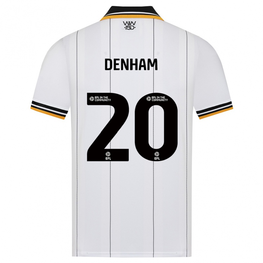 גברים כדורגל Ania Denham #20 כתום לבן שחור הרחק ג'רזי 2026/27 גברים כדורגל Ania Denham #20 כתום לבן שחור הרחק ג'רזי 2026/27