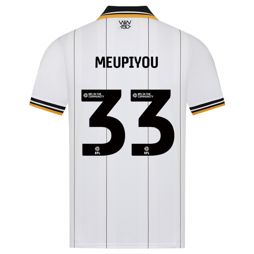גברים כדורגל Bastien Meupiyou #33 כתום לבן שחור הרחק ג'רזי 2026/27 גברים כדורגל Bastien Meupiyou #33 כתום לבן שחור הרחק ג'רזי 2026/27