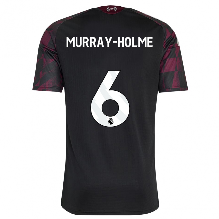גברים כדורגל Hadyn Murray-Holme #6 שחור לבן סגול ג'רזי קיט שלישי 2026/27