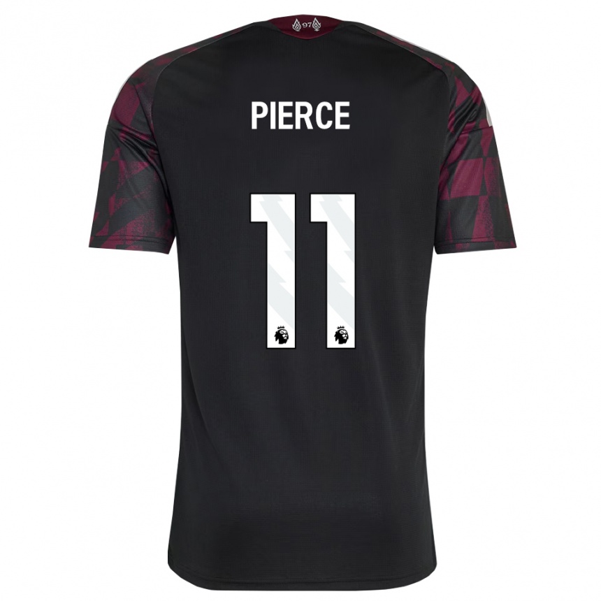 גברים כדורגל Alfie Pierce #11 שחור לבן סגול ג'רזי קיט שלישי 2026/27