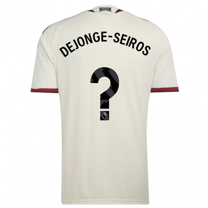 גברים כדורגל Edson Dejonge-Seiros #0 בז' שחור אדום ג'רזי קיט שלישי 2026/27