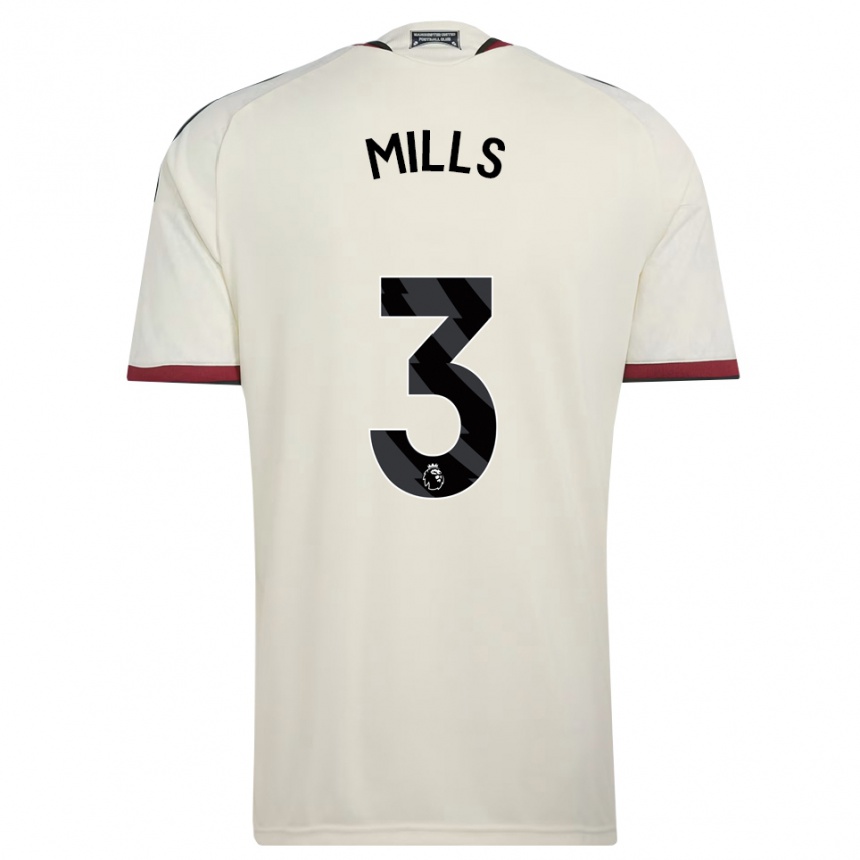 גברים כדורגל Albert Mills #3 בז' שחור אדום ג'רזי קיט שלישי 2026/27