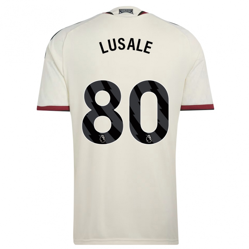 גברים כדורגל Samuel Lusale #80 בז' שחור אדום ג'רזי קיט שלישי 2026/27