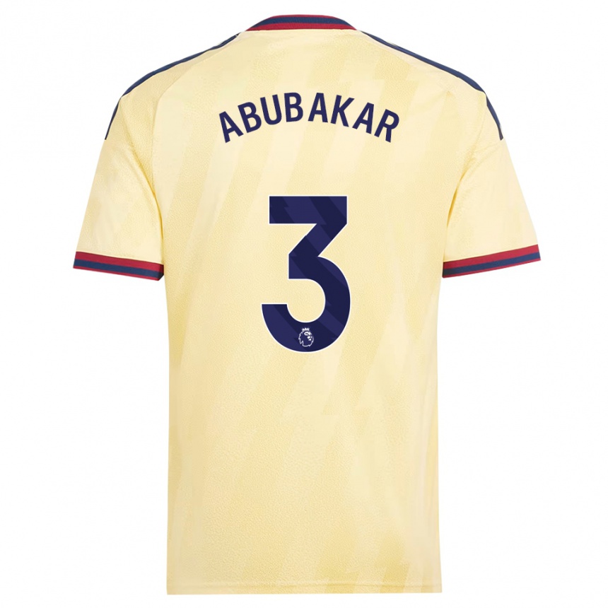 גברים כדורגל Hakeem Abubakar #3 צהוב בהיר כחול חצות ג'רזי קיט שלישי 2026/27