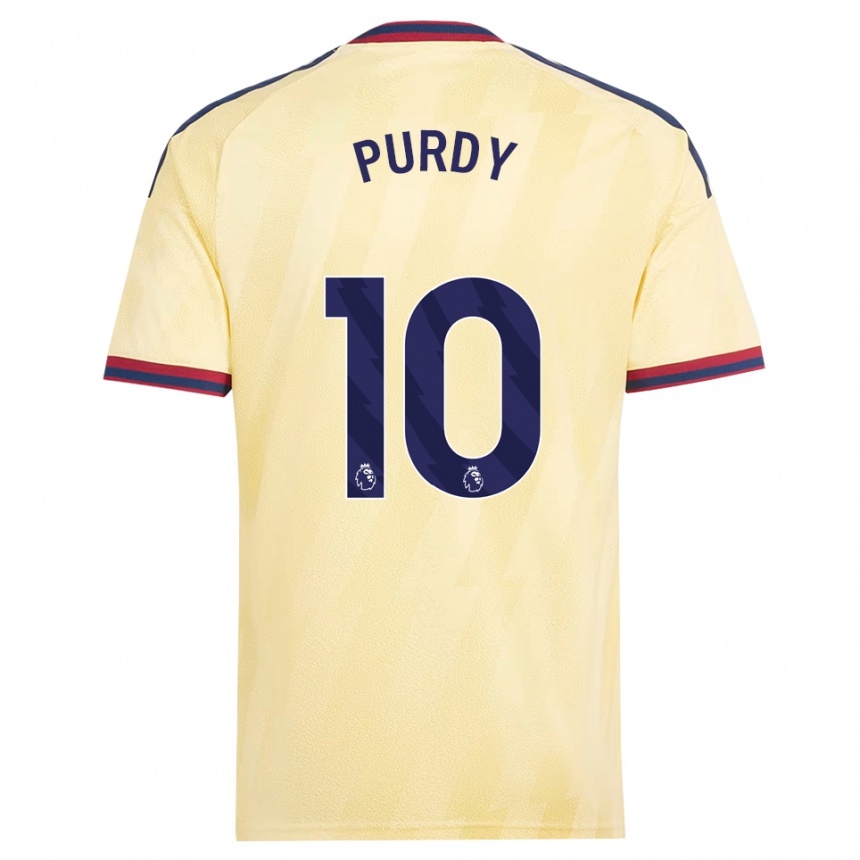 גברים כדורגל Charlie Purdy #10 צהוב בהיר כחול חצות ג'רזי קיט שלישי 2026/27