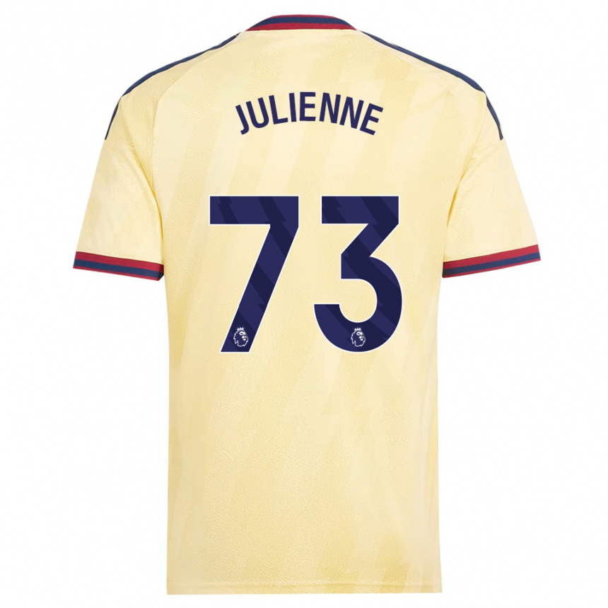 גברים כדורגל Theo Julienne #73 צהוב בהיר כחול חצות ג'רזי קיט שלישי 2026/27