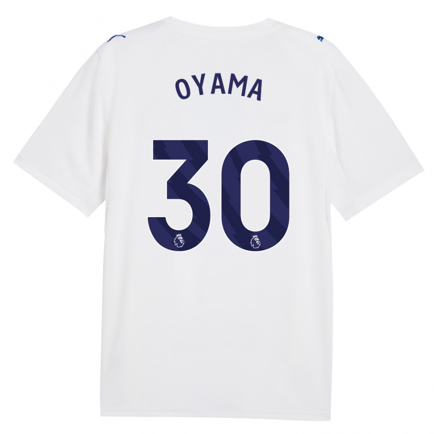 גברים כדורגל Aemu Oyama #30 צי כחול לבן ג'רזי קיט שלישי 2026/27