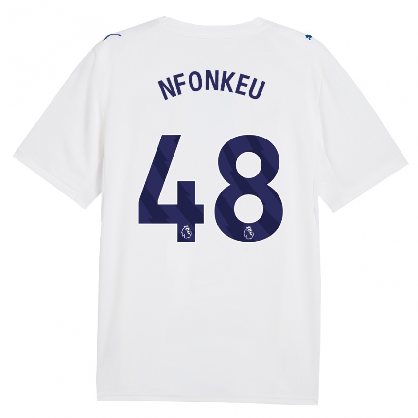גברים כדורגל Brooklyn Nfonkeu #48 צי כחול לבן ג'רזי קיט שלישי 2026/27