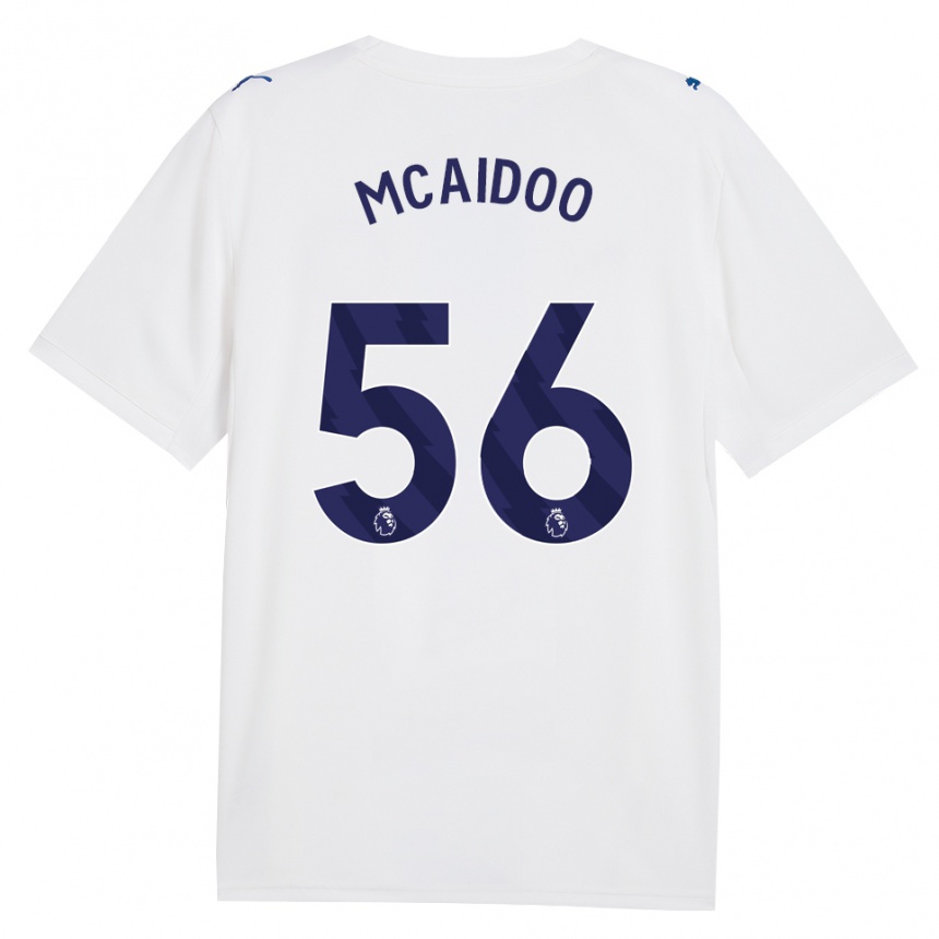 גברים כדורגל Ryan Mcaidoo #56 צי כחול לבן ג'רזי קיט שלישי 2026/27
