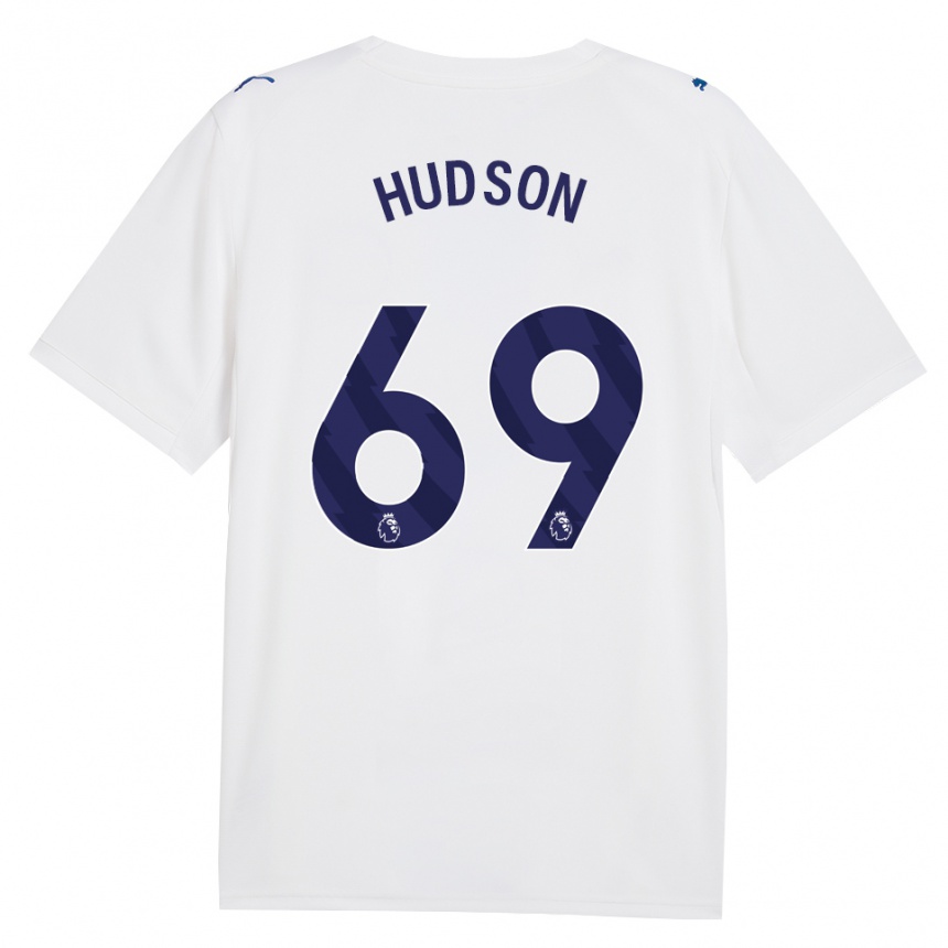גברים כדורגל Max Hudson #69 צי כחול לבן ג'רזי קיט שלישי 2026/27