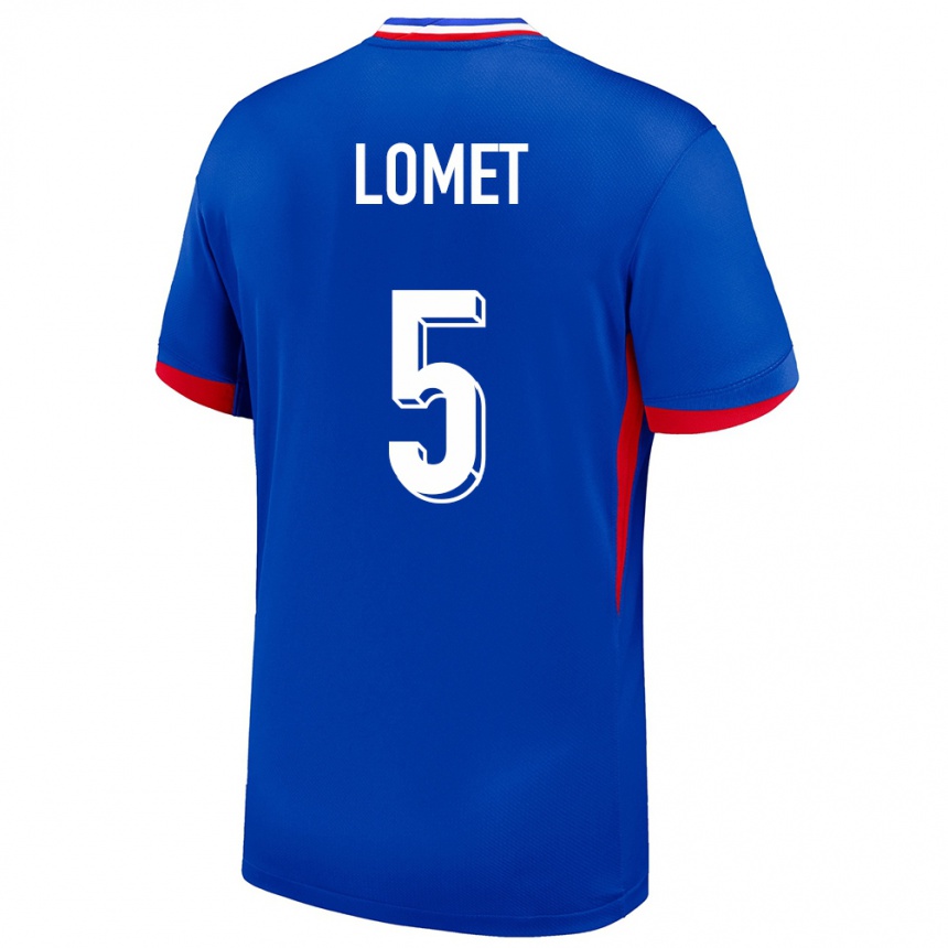 ילדים כדורגל צרפת Ruben Lomet #5 כְּחוֹל ג'רזי ביתית 24-26