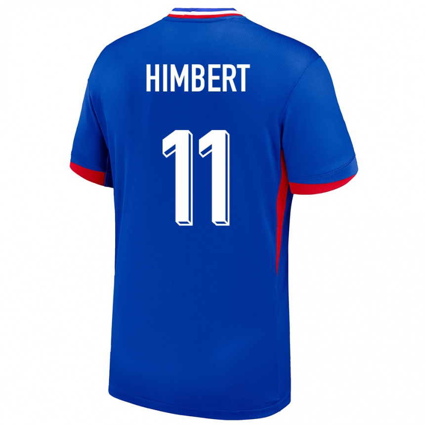 ילדים כדורגל צרפת Rémi Himbert #11 כְּחוֹל ג'רזי ביתית 24-26