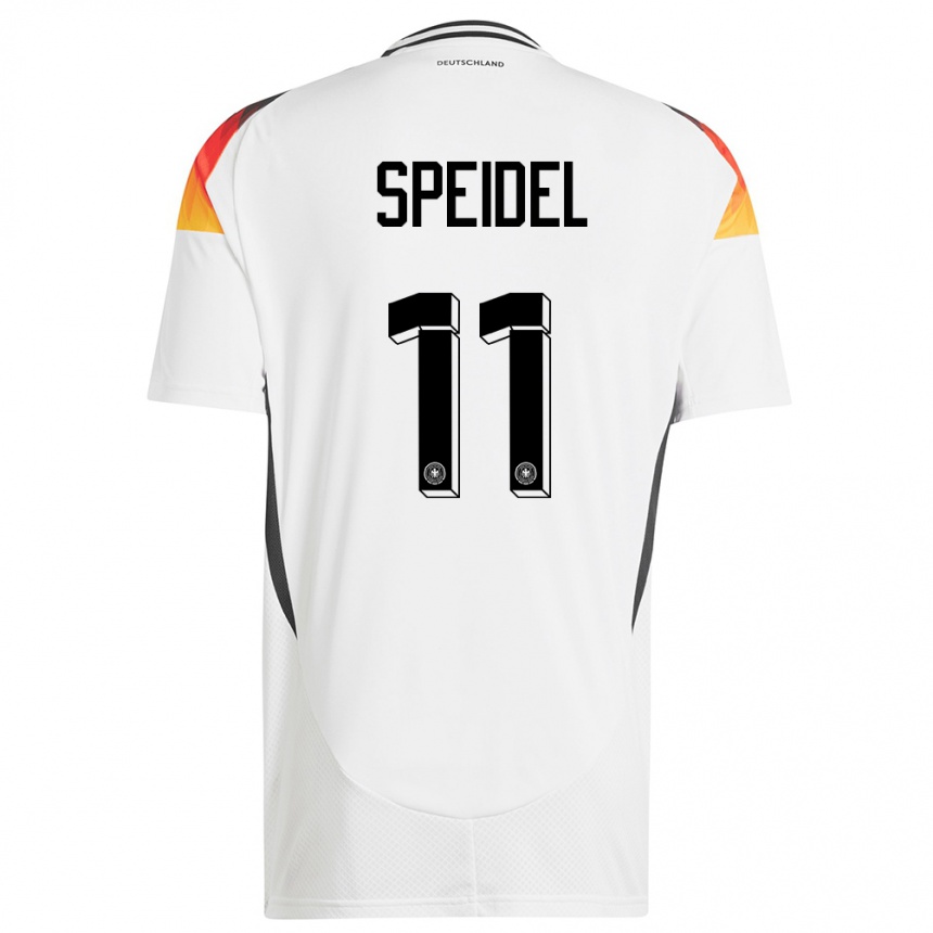 ילדים כדורגל גרמניה Kian Speidel #11 לבן ג'רזי ביתית 24-26