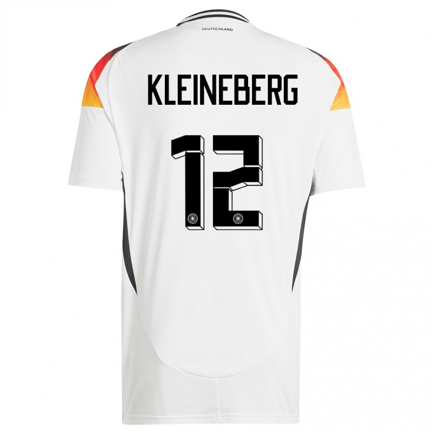 ילדים כדורגל גרמניה Philip Kleineberg #12 לבן ג'רזי ביתית 24-26