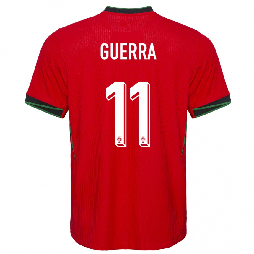 ילדים כדורגל פורטוגל Gustavo Guerra #11 אָדוֹם ג'רזי ביתית 24-26