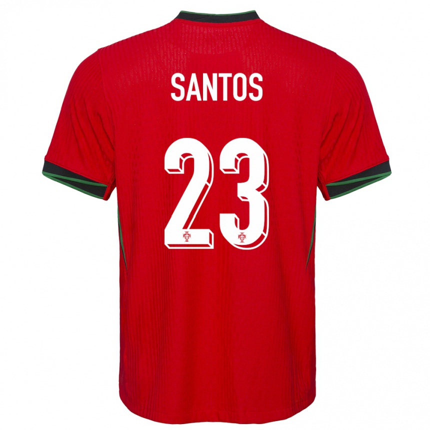 ילדים כדורגל פורטוגל Leandro Santos #23 אָדוֹם ג'רזי ביתית 24-26