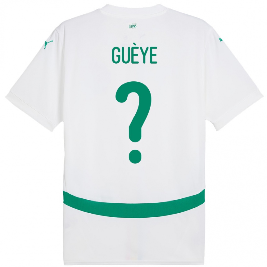ילדים כדורגל סנגל Mouhamed Guèye #0 לָבָן ג'רזי ביתית 24-26