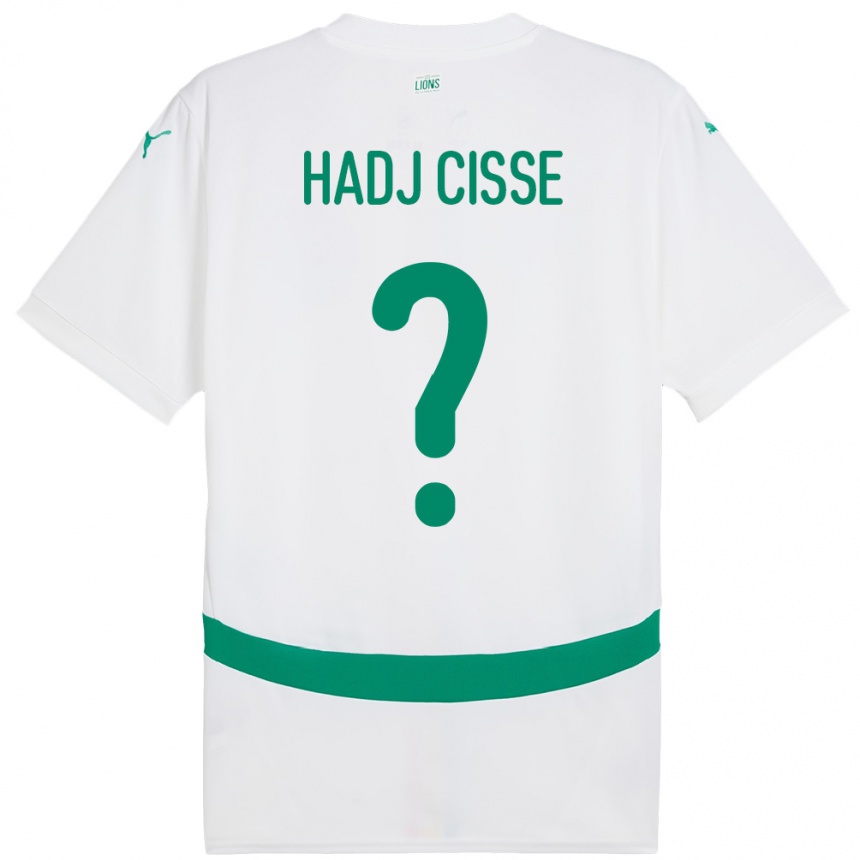 ילדים כדורגל סנגל El Hadj Cisse #0 לָבָן ג'רזי ביתית 24-26