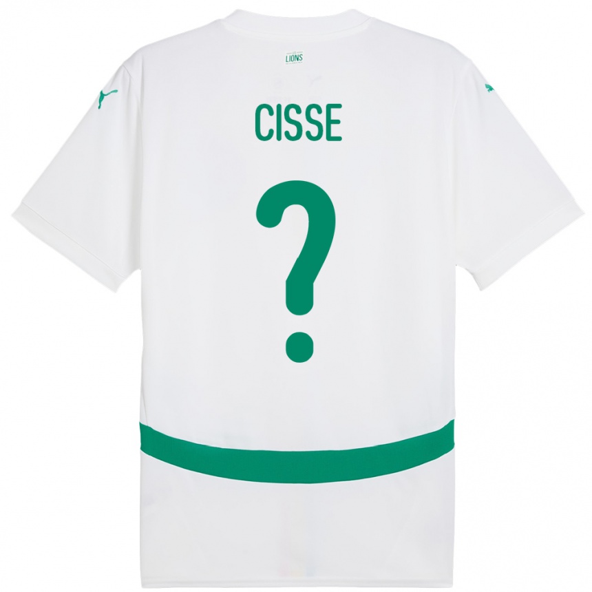 ילדים כדורגל סנגל Moussa Cisse #0 לָבָן ג'רזי ביתית 24-26