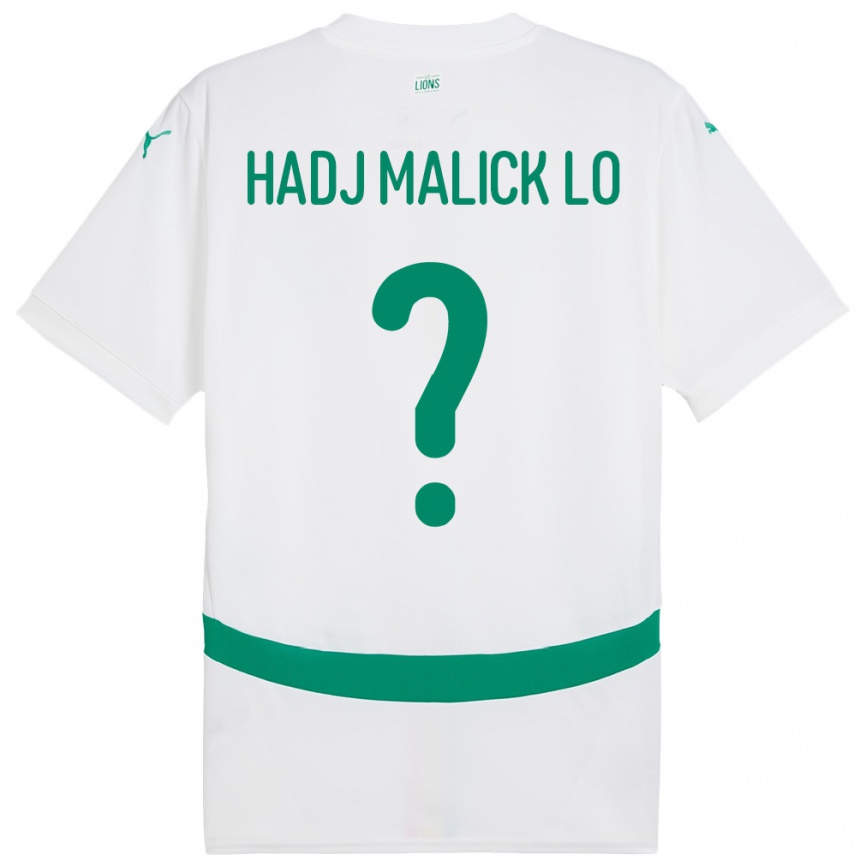 ילדים כדורגל סנגל El Hadj Malick Lo #0 לָבָן ג'רזי ביתית 24-26