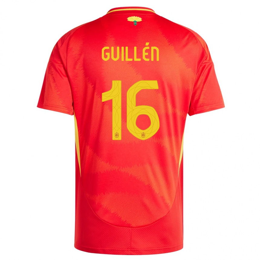 ילדים כדורגל ספרד Nico Guillén #16 אָדוֹם ג'רזי ביתית 24-26