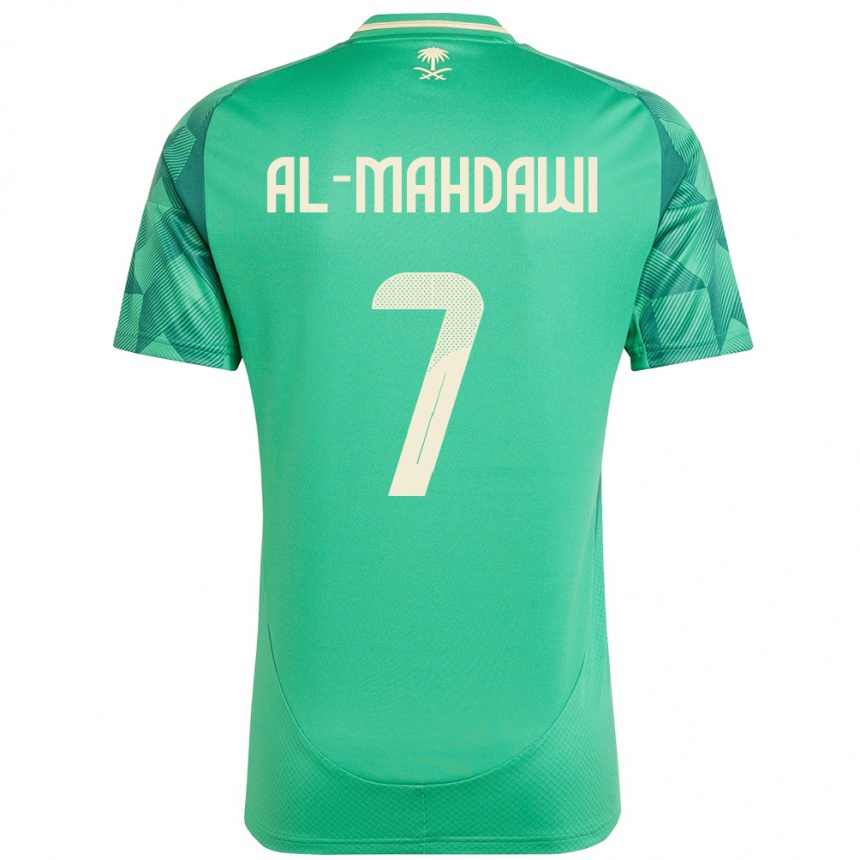 ילדים כדורגל ערב הסעודית Ali Al-Mahdawi #7 יָרוֹק ג'רזי ביתית 24-26