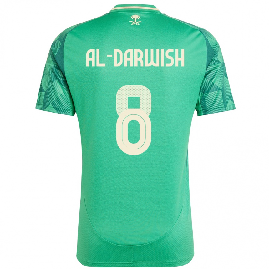 ילדים כדורגל ערב הסעודית Mohammed Al-Darwish #8 יָרוֹק ג'רזי ביתית 24-26