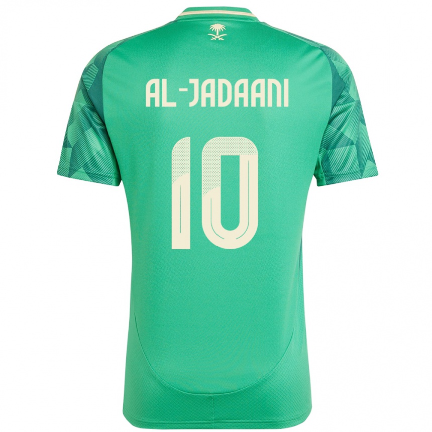 ילדים כדורגל ערב הסעודית Nawaf Al-Jadaani #10 יָרוֹק ג'רזי ביתית 24-26